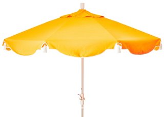 One Kings Lane Outdoor San Marco Patio Umbrella Yellow Sunbrella One Kings Lane