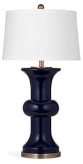 navy bedside lamp