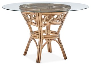 South Sea Rattan Nadine Rattan Round Dining Table Natural One