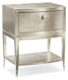 Caracole Aviana Nightstand Silver Leaf One Kings Lane