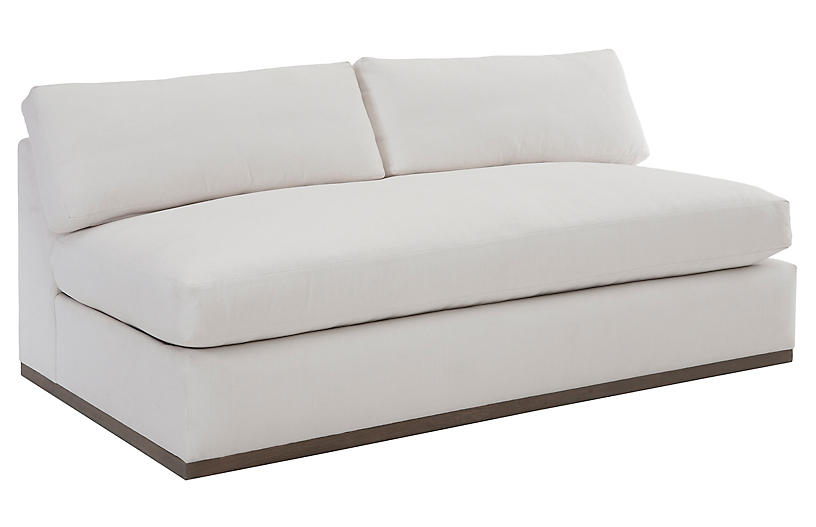 Pratt Crypton Armless Sleeper Sofa, Armless Full Sleeper Sofa