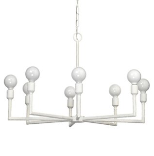 white modern chandelier