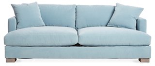 Baby blue velvet sofa online