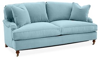 baby blue couch