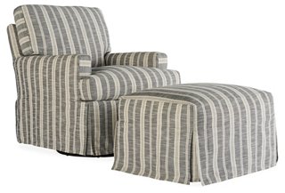 Chair And Ottoman Slipcovers Set   Product 722068020775 Image 1