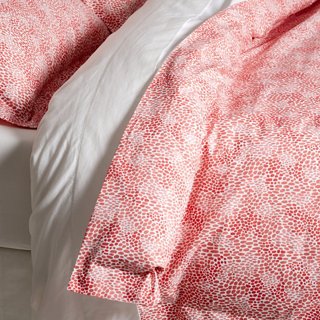 Matouk Nikita Duvet Set, Coral/White One Kings Lane
