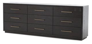 Myles 9Drawer Dresser, Burnished Black One Kings Lane