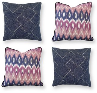 Ruth Pillow Bundle Global Indigo Purple Kim Salmela Brands