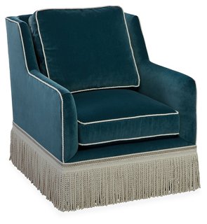 teal club chair