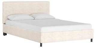 Novak Platform Bed, Talc