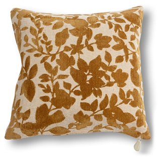 Global Views Prairie 20x20 Pillow, Rust Velvet One Kings Lane