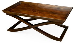 Vesper X-Base Coffee Table - Pecan