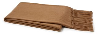 a&R Cashmere CashmereBlended Throw, Camel One Kings Lane