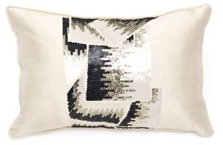 Deco 12x18 Pillow, Ivory