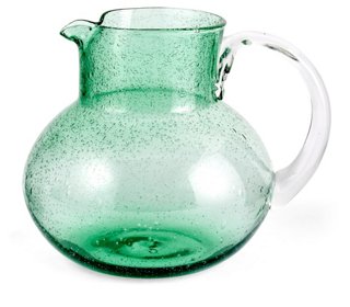 One Kings Lane Iris Pitcher, Light Green