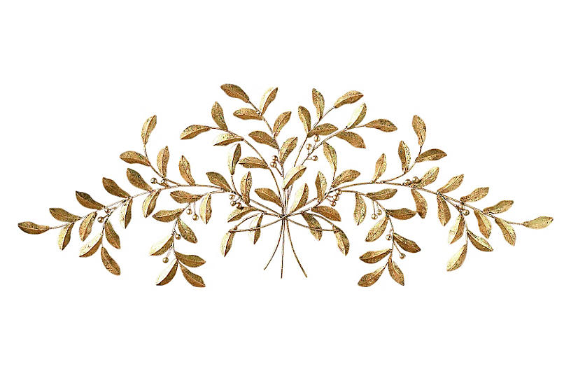 Leaf Wall Accent - Gold