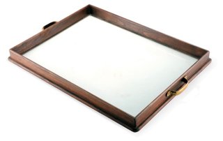 Wood & Glass Tray