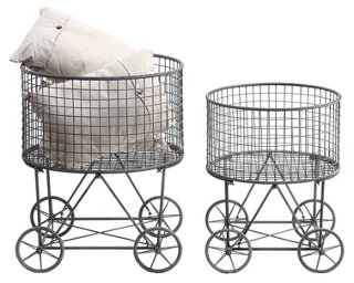 laundry basket with table top