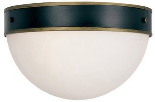 black and gold flush ceiling light