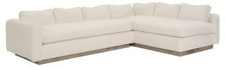 Furh Sectional, Ivory Linen