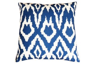 Ikat 20x20 Pillow, Blue