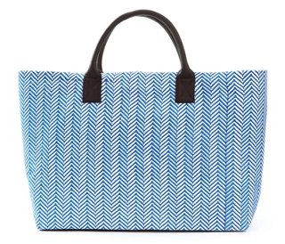 Structured Market Tote, Blue Sara