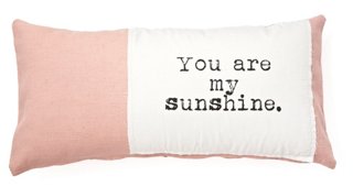 "My Sunshine" 12x24 Pillow, Pink