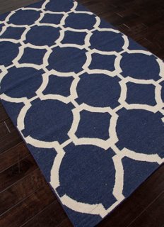 Regina FlatWeave Rug, Navy Rugs Under 400 Affordable Finds Sale