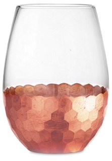 Set of 4 Daphne Stemless Glasses - Copper