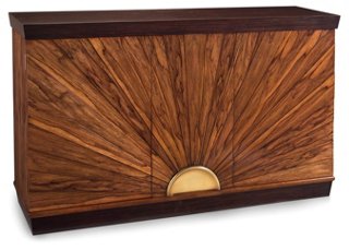 Sunburst Two-Door Cabinet - Ofram Brown - John-Richard