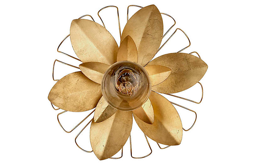 Keaton Mixed Floral Sconce - Gild - kate spade new york