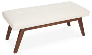 Bleeker Bench Ivory Chenille Standard Benches Benches
