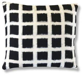 Kaam 20x20 Pillow - Black/Ivory - Kim Salmela