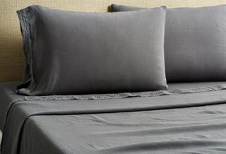 Cluny Sheet Set, Coal