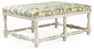 Eva Cocktail Ottoman - Wild Oasis - Massoud Furniture