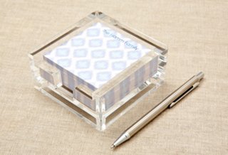 3x3 Custom Acrylic Notes, Blue iKat