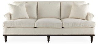 Garbo Sofa, Pearl Linen