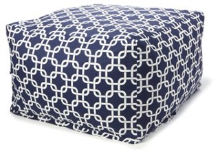 Links Outdoor Ottoman, Navy