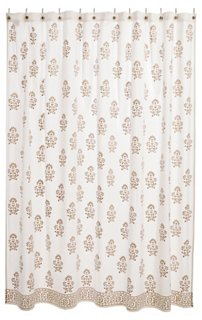 Pom Pom At Home Bahaar Shower Curtain Gold White One Kings Lane