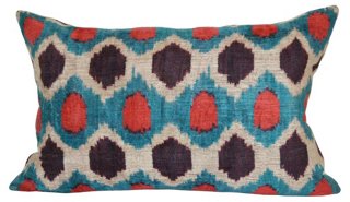 Hexagon 16x24 Silk-Blend Pillow - Orientalist Home