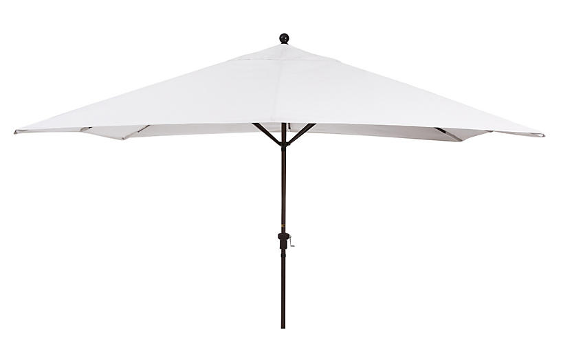 Rectangular Patio Umbrella Natural, Rectangular Outdoor Umbrella