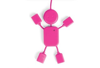 USB Hubman, Pink