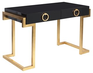 Walsh Desk - Black/Gold