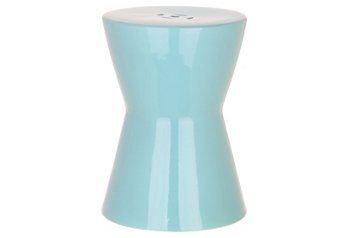 Blue Ceramic Stool One Kings Lane
