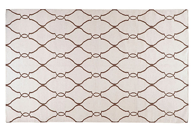 Haven Rug, Ivory/Golden Brown