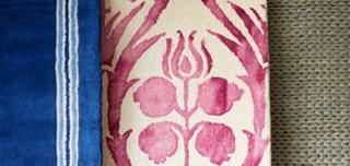 Gardner Rug, Magenta/Ivory One Kings Lane