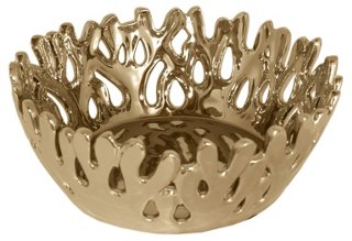 Coral Bowl, Gold