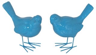 Bird Figurines, 2 Asst.