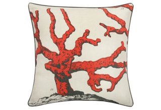 Corallum 22x22 Pillow, Coral