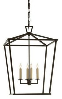 Darlana 4-Light Lantern - Iron - Visual Comfort & Co.